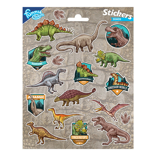 Stickervel Dinosaurus 18st