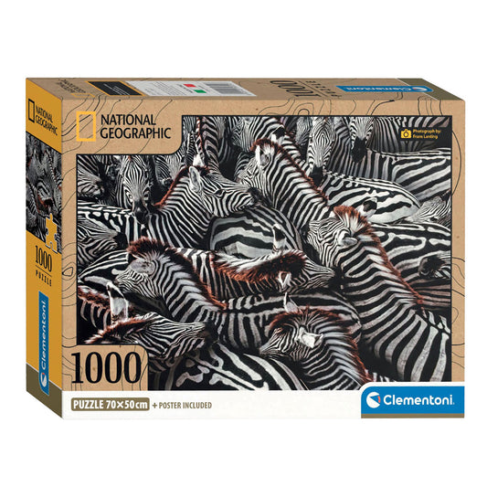 Clementoni Legpuzzel National Geographics - Zebra 1000 stukjes