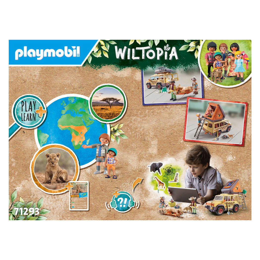 Playmobil Wiltopia met de Terreinwagen bij de Leeuwen - 71293