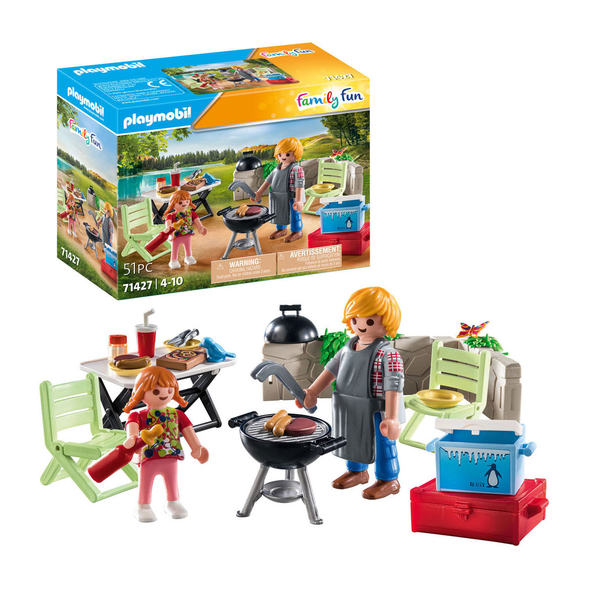 Playmobil Family Fun Barbecue inhoud en doosje