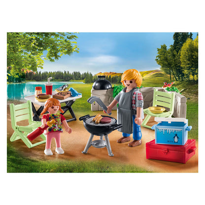 Playmobil Family Fun Barbecue scene