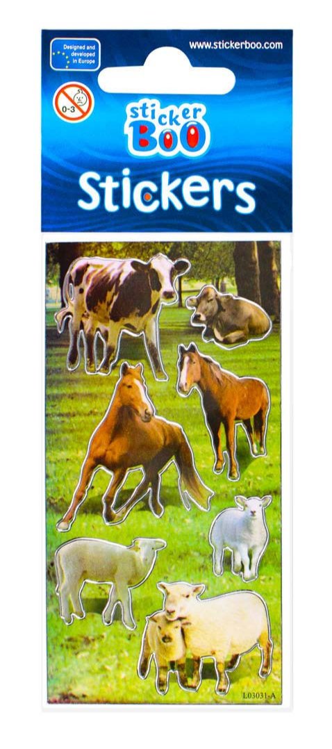 Stickervel Boerderijdieren