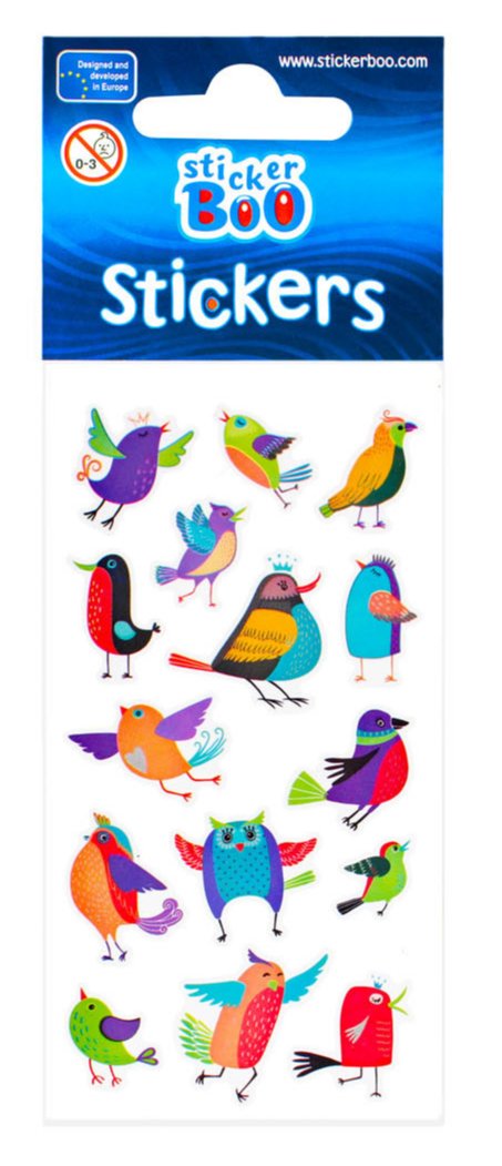 Stickervel Vogels