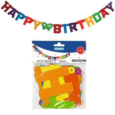 Stylex Letter Garland Happy Birthday